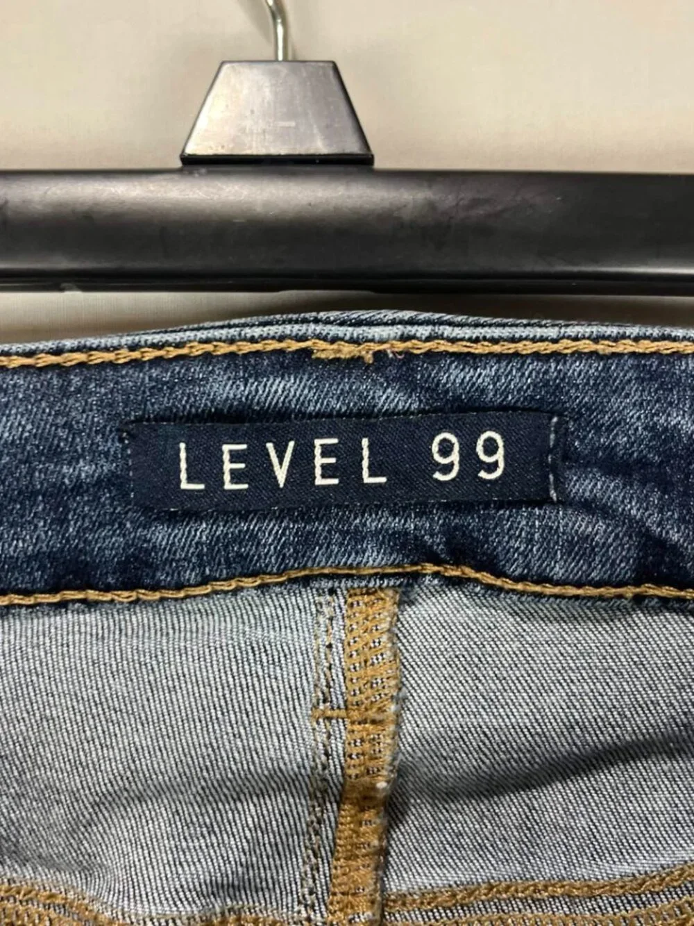 GUC Level 99 Womens Blue Mid Rise Premium Stretch Skinny Jeans Size 29 USA Made